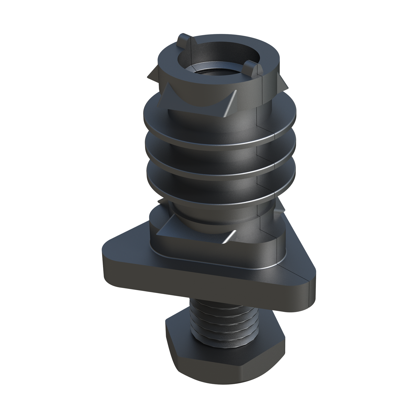 Leveling feet for triangular tubes* Leveling feet for triangular tubes*