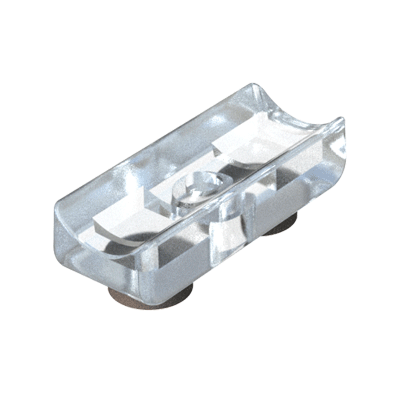Discret saddle foot, elegant and durable design offers the following features:<br><br> 

* <i> Available in clear and black color.<br> 
* <i> Made of transparent polycarbonate (PC) material, and in black polyamide 6 (PA6). <br>
* <i> Available with or without felt.<br>
* <i> Suitable for 10mm round tube up to 25mm. <br>
* <i> Ideal for designer chairs.<br>