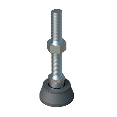 Heavy duty adjustable foot with tilting base JTPT