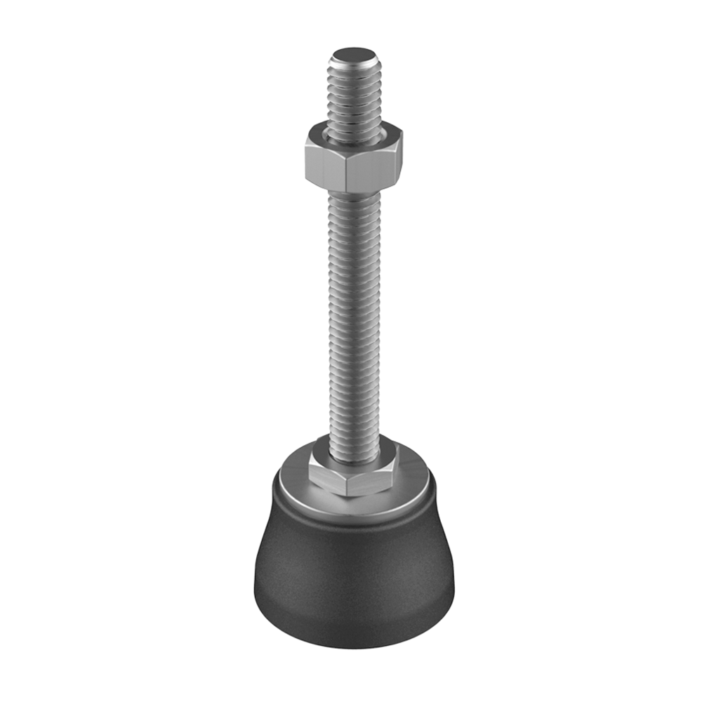 Heavy duty adjustable foot without tilting base JTPZ