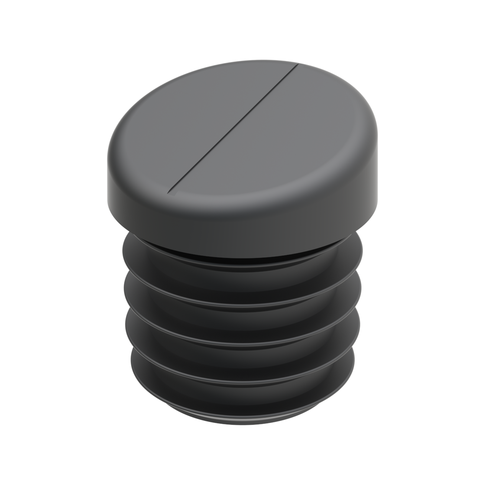 Our ribbed insert with a sloping base for round tubes is ideal for chairs or applications of round tubes that require a fixed inclination . It goes from an inclination of 9º to an inclination of 22º, depending on the reference.