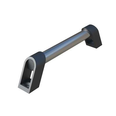 Stand-off aluminium handle