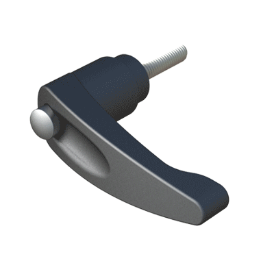 Male clamping handle with quick release