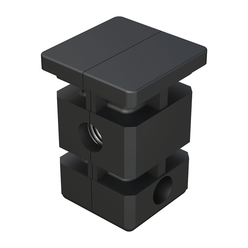 Square tube insert-adjustable-connector