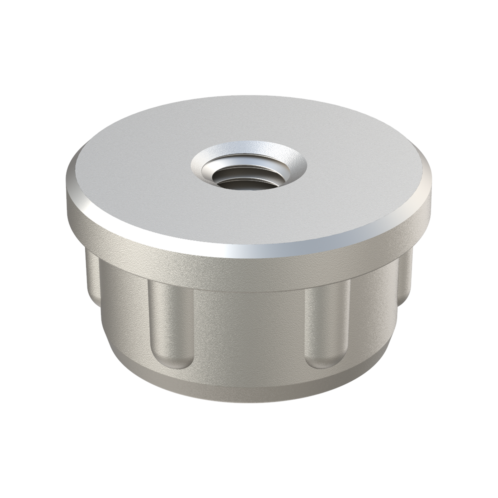 Round threaded zamak tube insert LJMR
