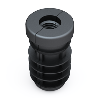 Our ribbed insert has been designed in two parts with an injected plastic thread.