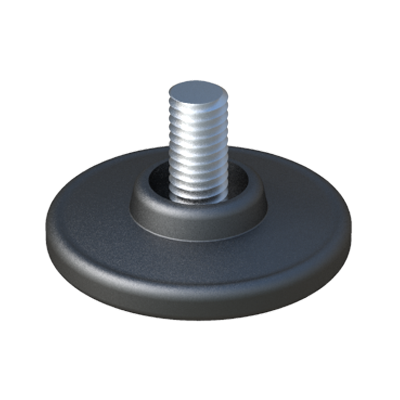 Adjustable foot with round base