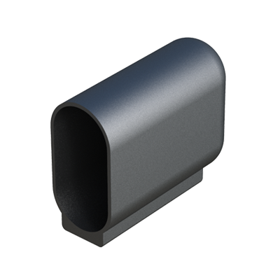 Oval ferrule for end of traverses LOO