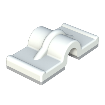 Double adhesive cable clip