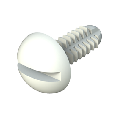 Spin clip - Slotted round screw