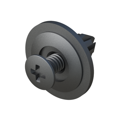 Two-piece reusable Phillips screw rivet MRTMH