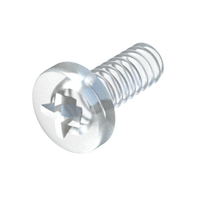 Our pan phillips head screws are transparent.