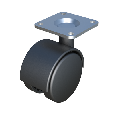 Wheel with top plate, no brake RSIP