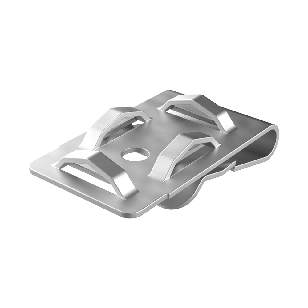 <p>Our <b>SSFT stainless steel clips</b> are designed for fixing onto the edge of the frame and for assembly with cable ties, enabling quick installation without the need for holes or adhesives.</p> 

<p>Manufactured in <b>AISI 304 stainless steel</b>, they offer high corrosion resistance and durability. They feature 4 slots for mounting with cable ties (not included), allowing parallel or perpendicular orientation. The locking tab ensures secure fixation, and removal can be easily performed using a screwdriver.</p>

<p>Compatible for combined installations with the <b><a href='https://www.isc-sl.com/pes-coated-ss-cable-tie/sset/'>SSET</a></b> metal cable tie range.</p>

<p>· <b>Material:</b> AISI 304 stainless steel<br>
· <b>Operating temperature:</b> -40 °C / +300 °C<br>
· <b>Max. cable tie width:</b> 8 mm<br>
· <b>Certification:</b> c-UL-us</p>

<p><i>Designed for profiles up to 6.4 mm thickness, they allow manual installation without tools. These clips offer higher quality than standard market products thanks to a material thickness of 0.635 mm and a guaranteed service life of 20 years.</i></p>