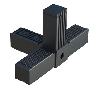 4 tubes C connector with metal core and thread THCCB