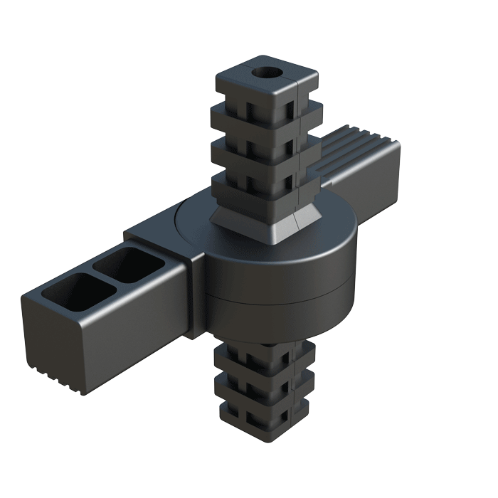 4 tubes hinge connector