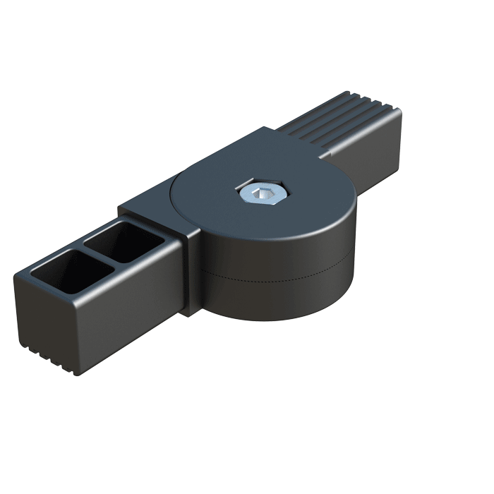2 tubes hinge connector