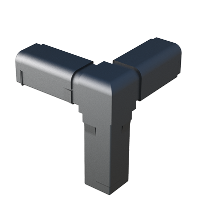 3 tubes Y connector with a cavity for metal core THCYD