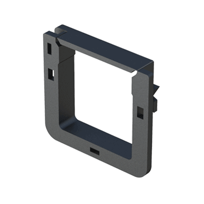 Our edge holder protects and insulates wires and cables from the edges of chassis and frames. The wire guide locking mechanism enables the edge holder to be mounted sideways or upside down, on the upper edges of chassis.